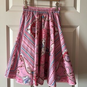 Oilily blue and pink twirl skirt